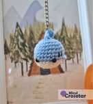 Set 3 mini Rechini - Martisor crosetat (breloc)