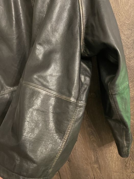 geaca piele Massimo Dutti