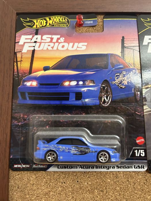 Hot wheels premium fast and furious set