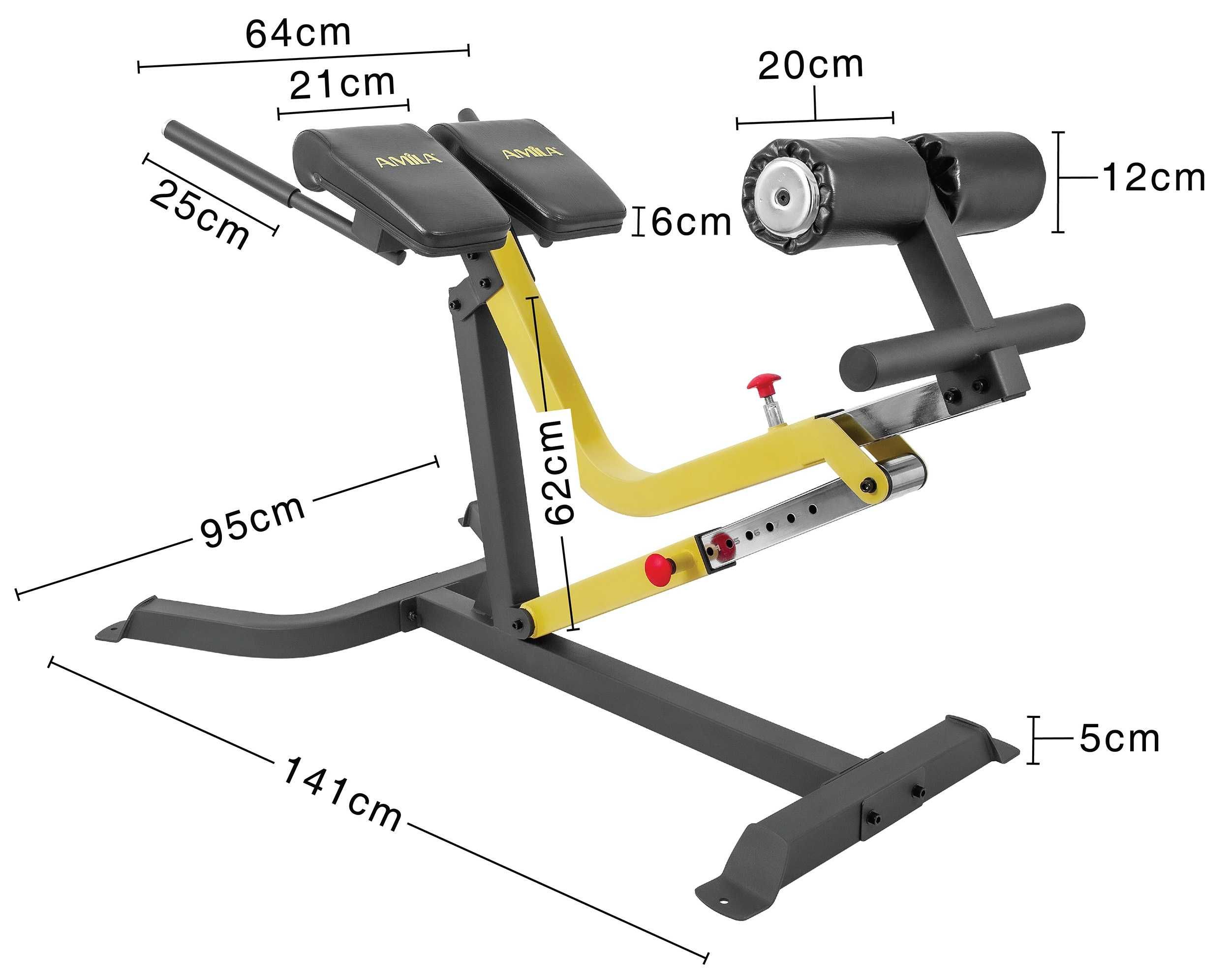 Регулируема Хиперекстензия Amila  AX1025, Фитнес Уред Римски Стол