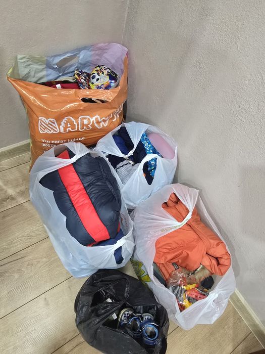 5 пакетов вещей и обуви с 0 до 3-4х лет