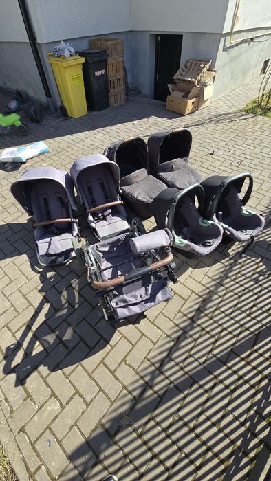 Carucior gemeni parte sport, landou și scoica ABC Zoom Design