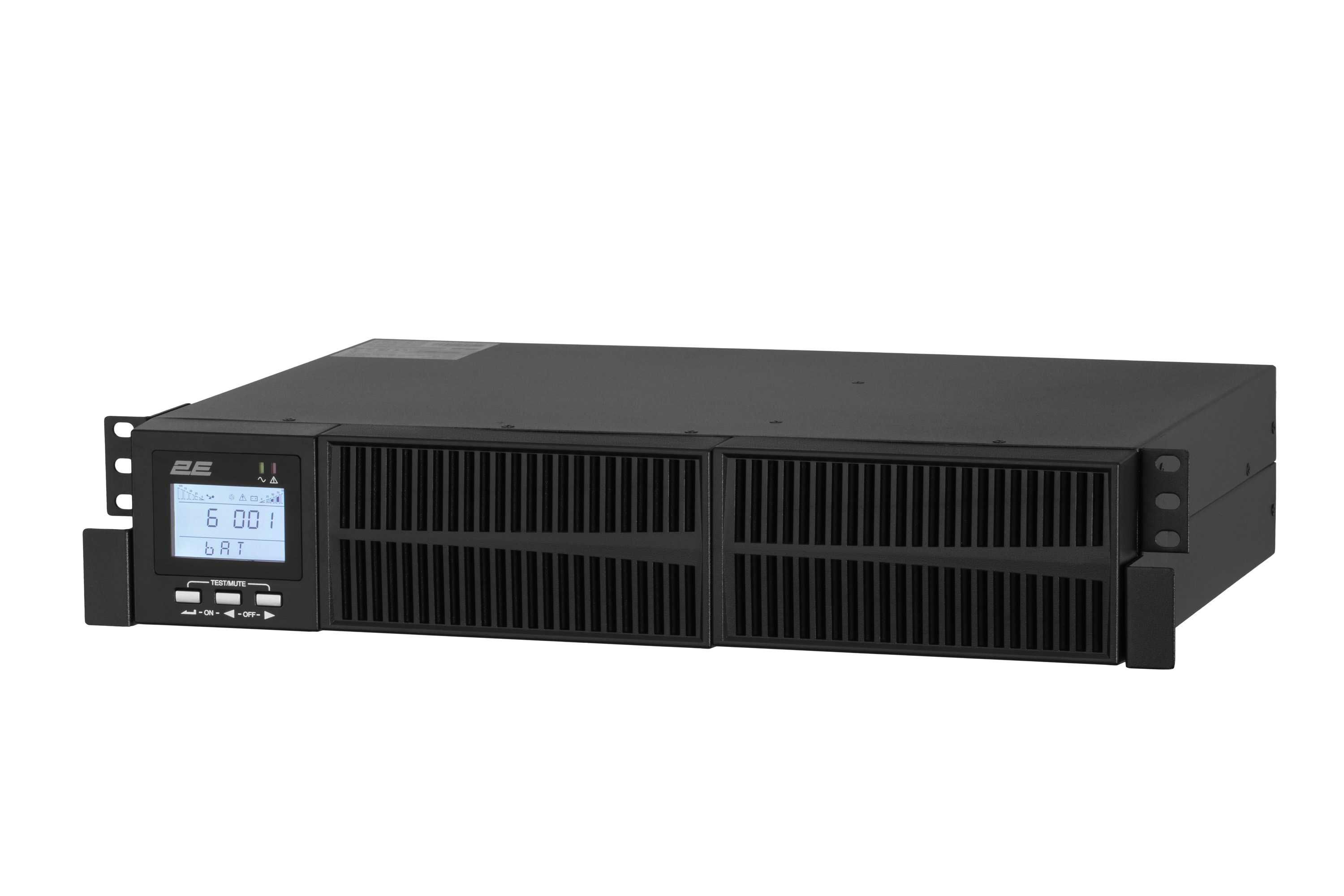 } ИБП 2E OD1000RT /1000VA/900W/RT2U/LCD/USB/3xSchuko