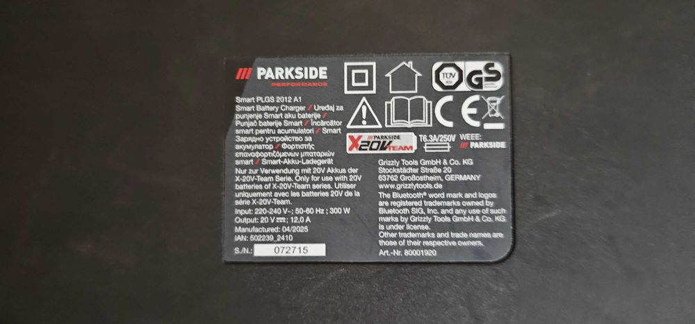 incarcator pentru acumulatori 20V acumulator smart 8ah