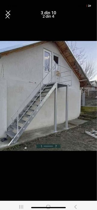 Vand facem scarii metalice zincate la cerinta clientului