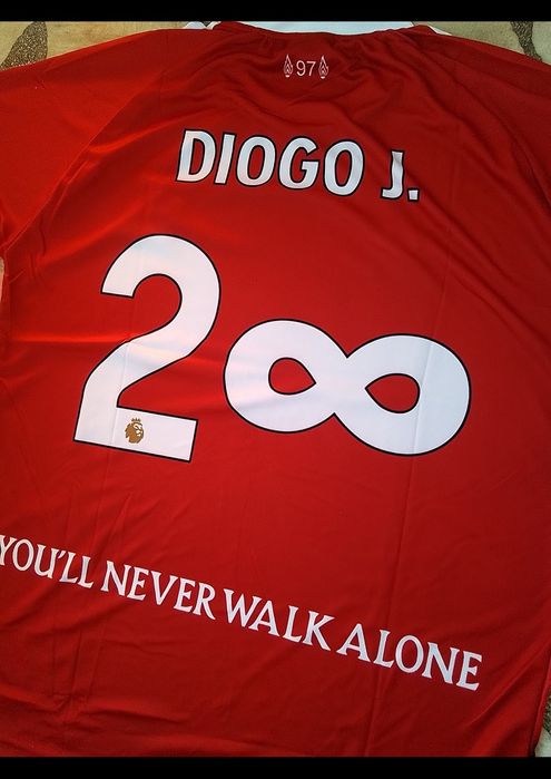 DIOGO J. 20 до безкрая мъжка футболна тениска възпоменателна Ливърпул