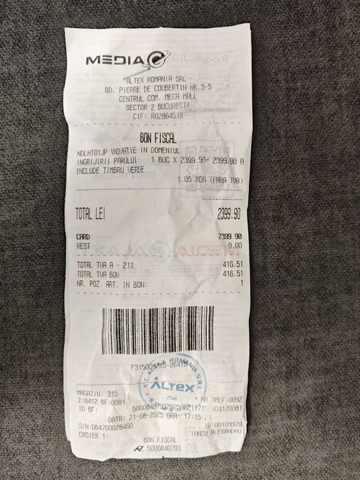 Aparat de îndreptat parul