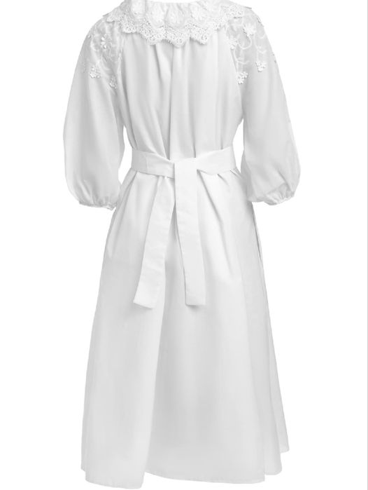 Rochie Iiana din bumbac, cu broderie