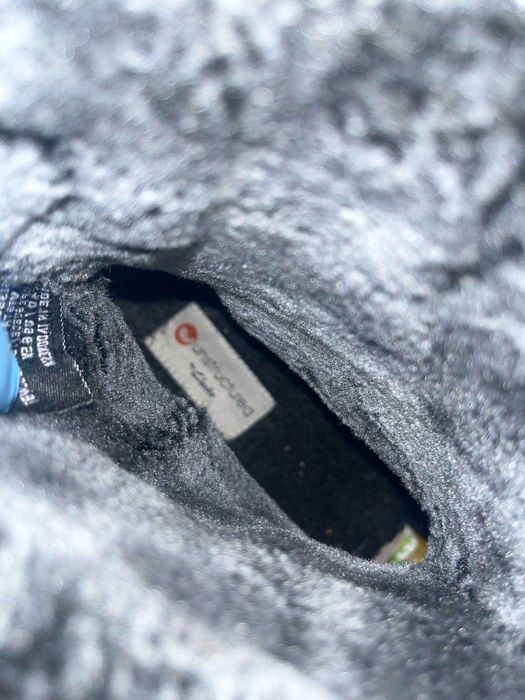 Clark's кожени ботушки сиви с вълна подметка-платформа