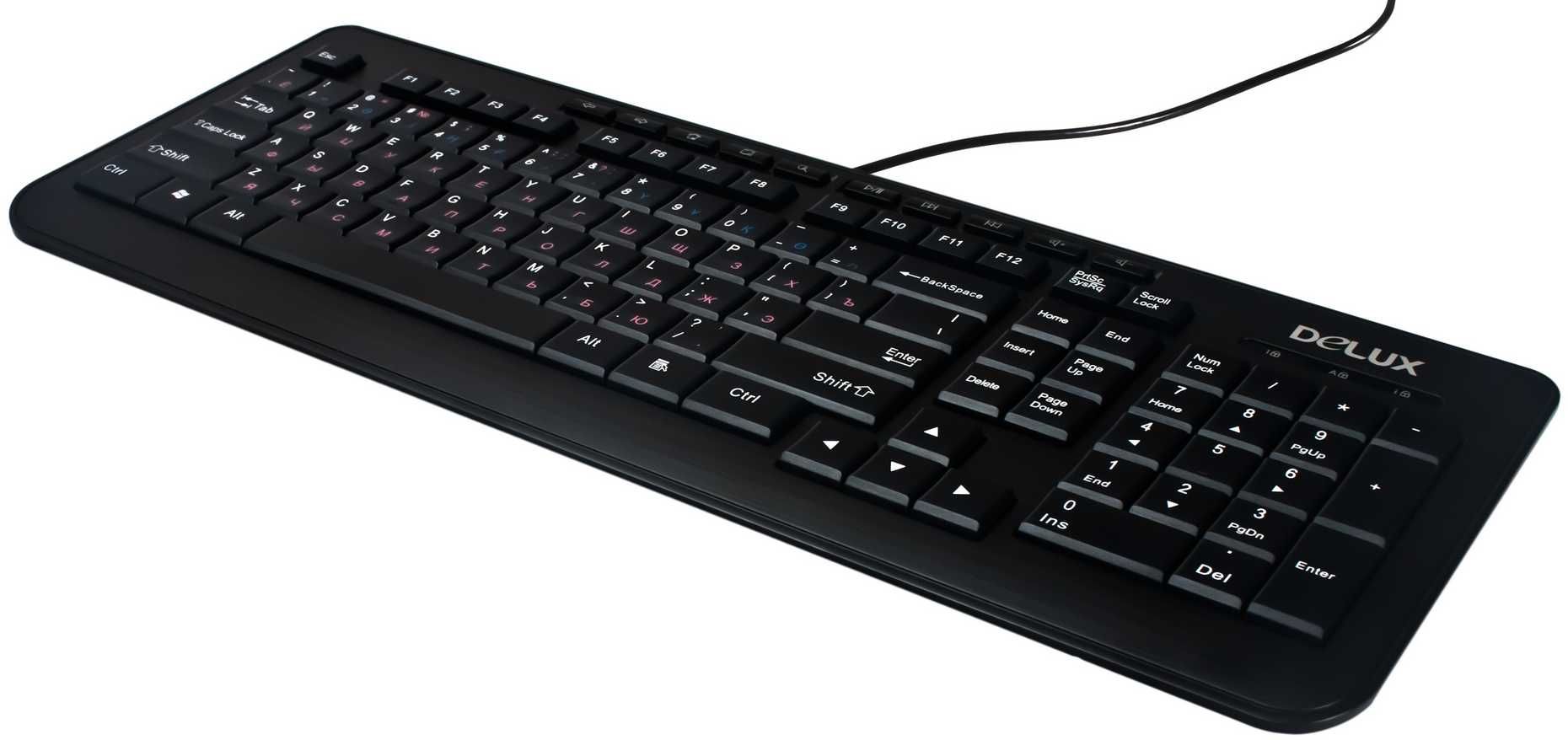 Компактная клавиатура Delux DLK-3100 проводная USB