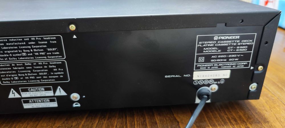 Касетен дек PIONEER CT-S520