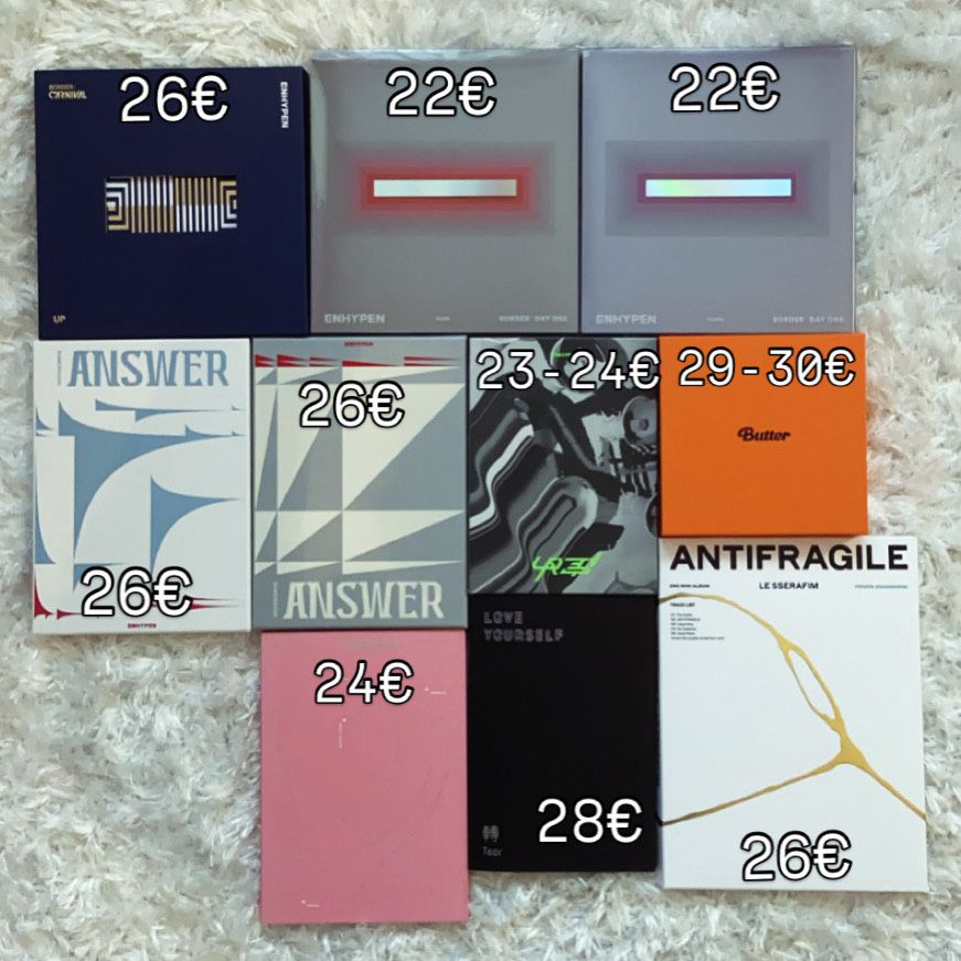 separate kpop albums