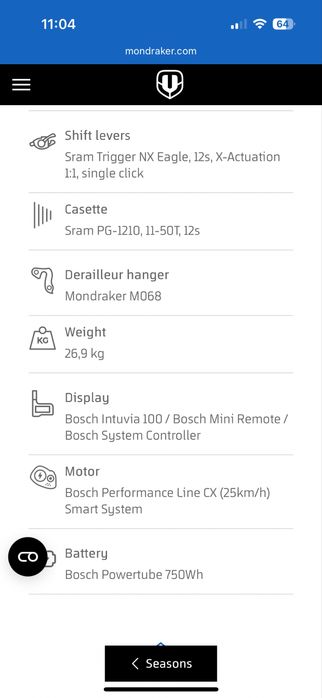 Mondraker Level R 2023 e-bike super enduro