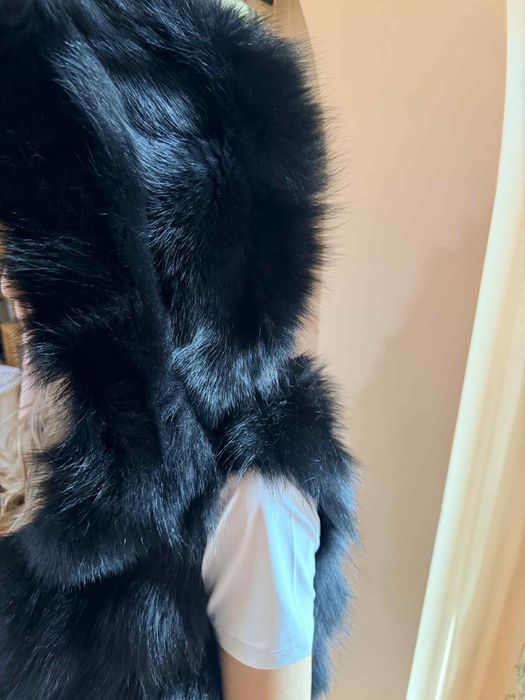 Продавам палто и елек естествена кожа и пух
