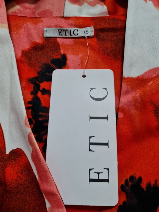 Rochie eleganta de zi ETIC, midi, bumbac, marime 36