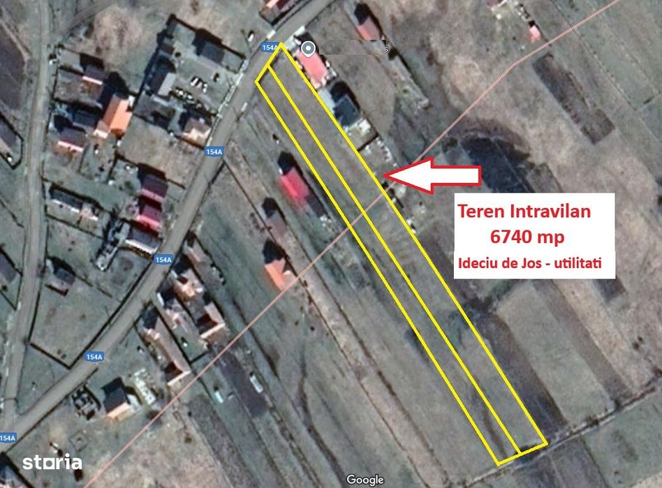 Teren intravilan 6741 mp, Ideciu de Jos, utilitati