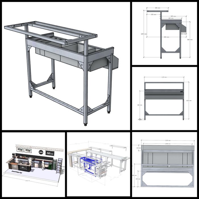 Бар Стейшъни - модулни, за многократна употреба, алпака.(bar stations)