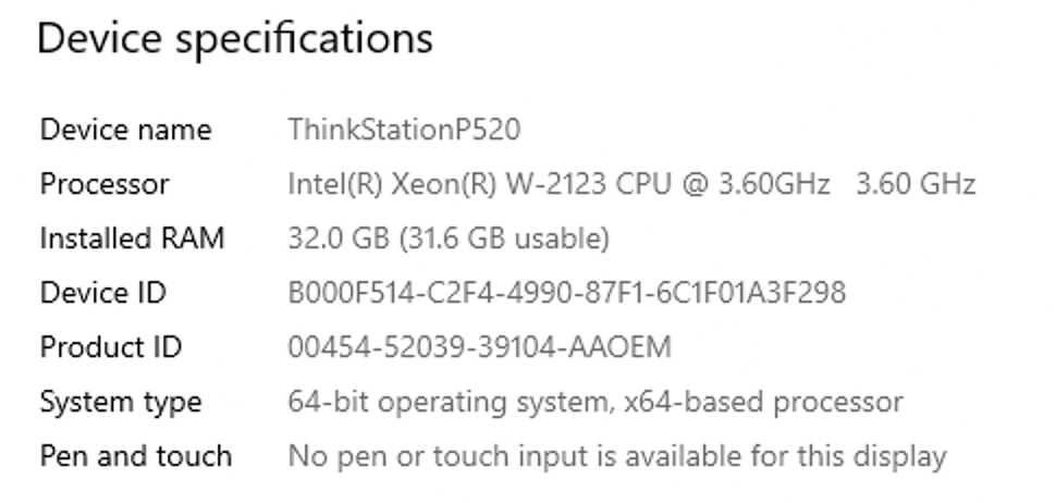 Vand desktop - statie grafica - Lenovo Thinkstation P520 Xeon Quadro