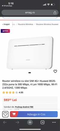 Router Huawei 4G CPE 3