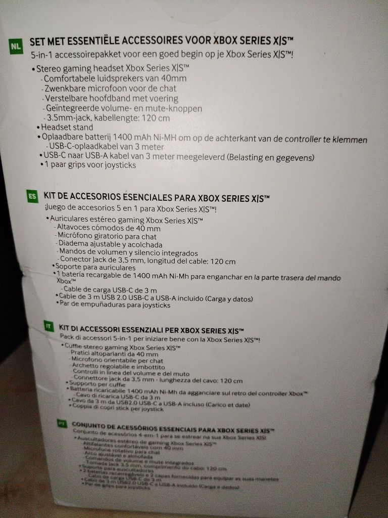 Essential pack Xbox series xls