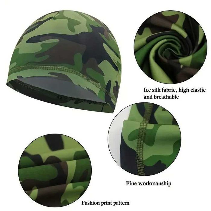 Caciula sport material uscare rapida, protectie solara, verde, militar