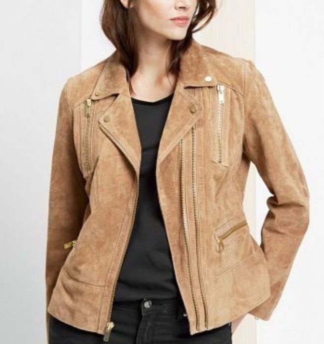 Верхняя женская  одежда  косуха замшевая