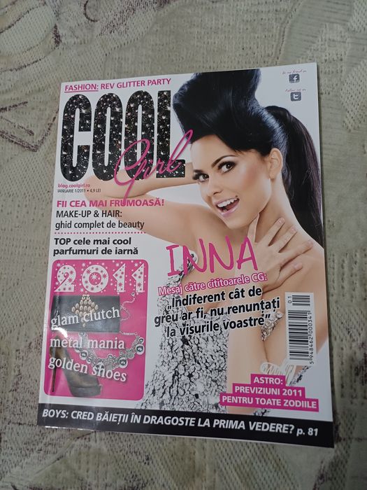Vand revista Cool Girl ianuarie 2011, cu Inna, in stare impecabilă