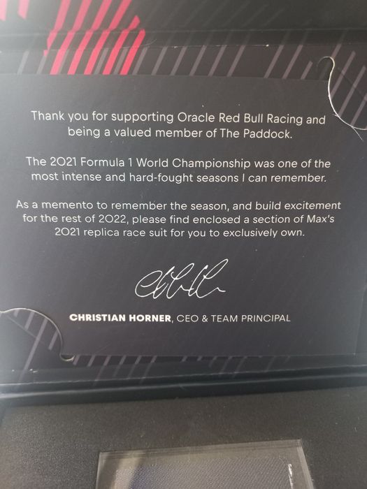 Max Verstappen replica costum curse F1 2021