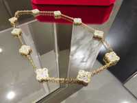 Van Cleef & Arpels VCA Gold Diamond 10 Motifs Alhambra Дамско Колие