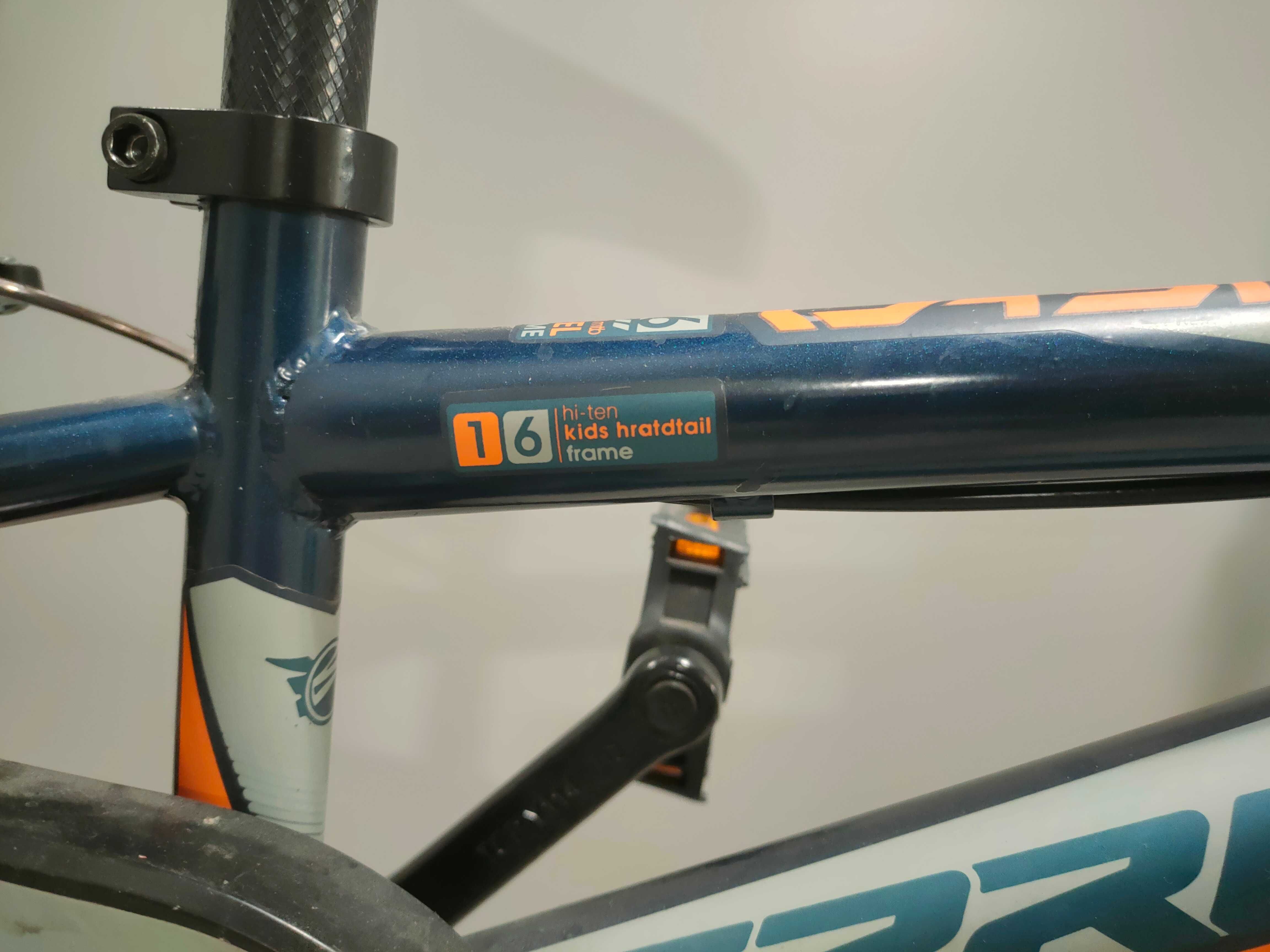 SPRINT Велосипед сaspar 16"M DARK BLUE мatt/NEON ORANGE
