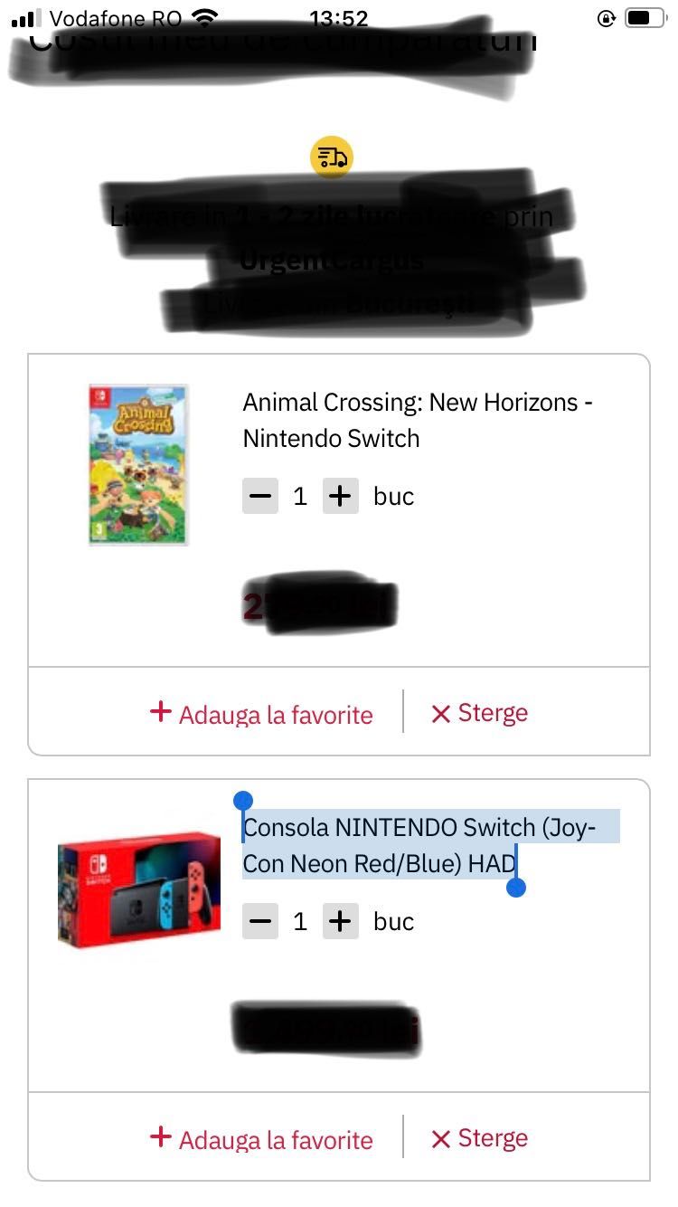 Consola NINTENDO Switch (Joy-Con Neon Red/Blue) HAD