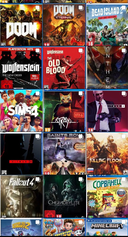 Игра для ps 4 NFS, Call of Dity, Farcry, MK, UFC