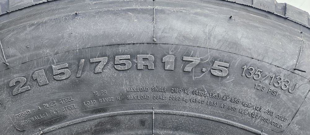 215/75 R17.5, 135J, SUNFULL HF660 16PR, Anvelope directie/remorca  M+S
