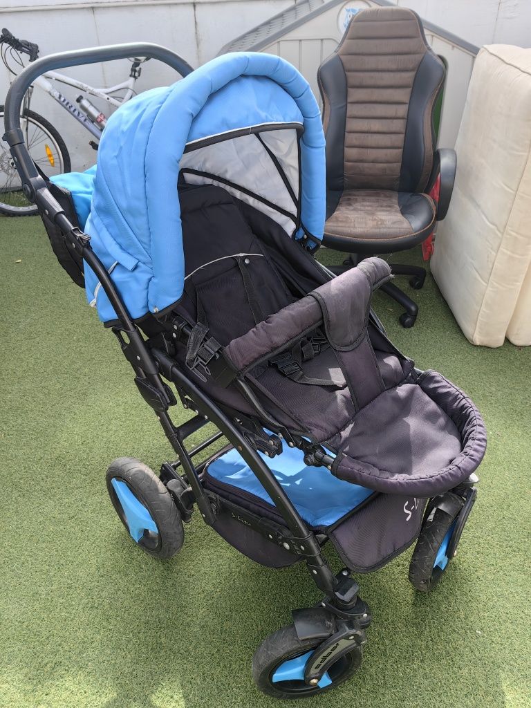 Бебешка количка Adbor S-Line синя