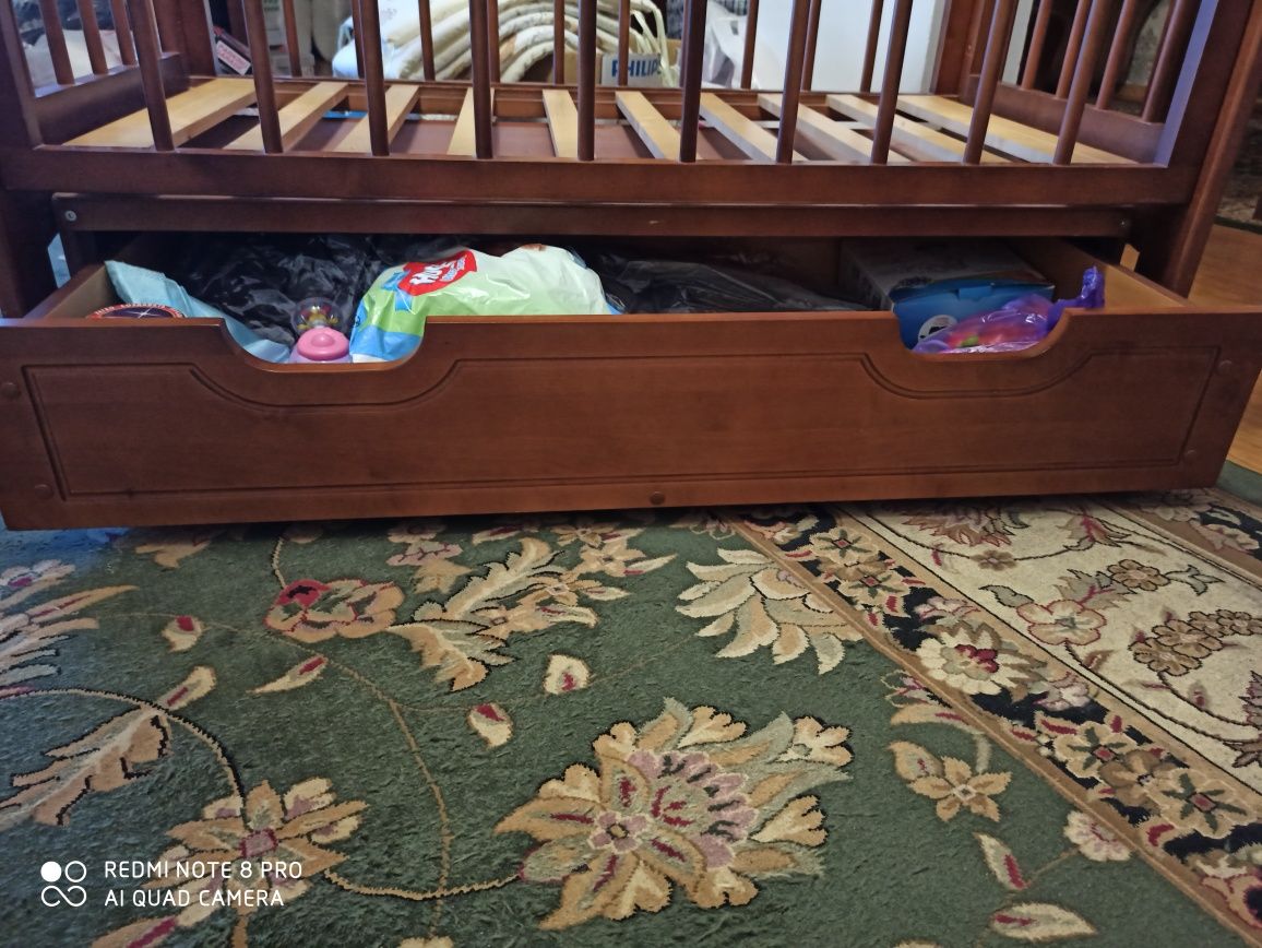 Детская кровать из берёзового дерева