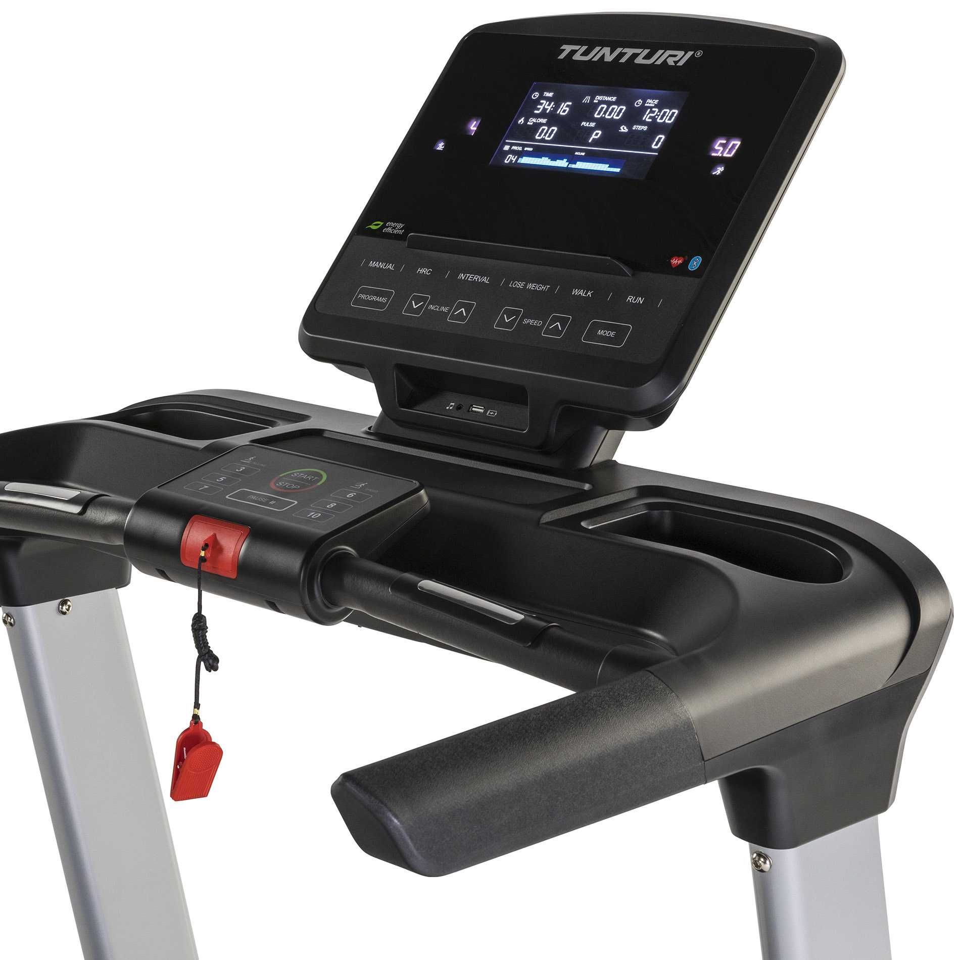 Бягаща пътека TUNTURI FitRun 90i Pro, Мотор 3.5 к.с., Bluetooth