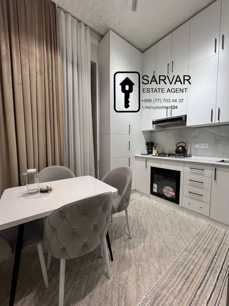 2-комнатная квартира в ЖК Fazo Residents, 2/7, 50 м², мебель, техника
