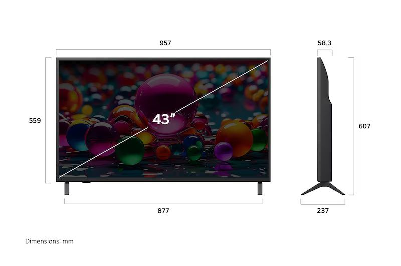 Телевизор LG 43 UHD AI