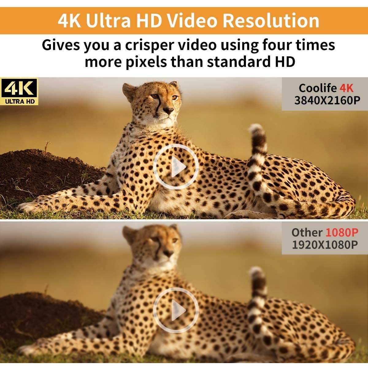 Camera de vanatoare COOLIFE Wildlife 4K 32MP Utra HD,Senzor de miscare