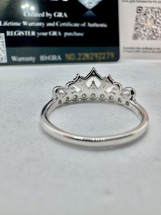 Сребърен пръстен с мойсанит (Диамант) 1.3 карата