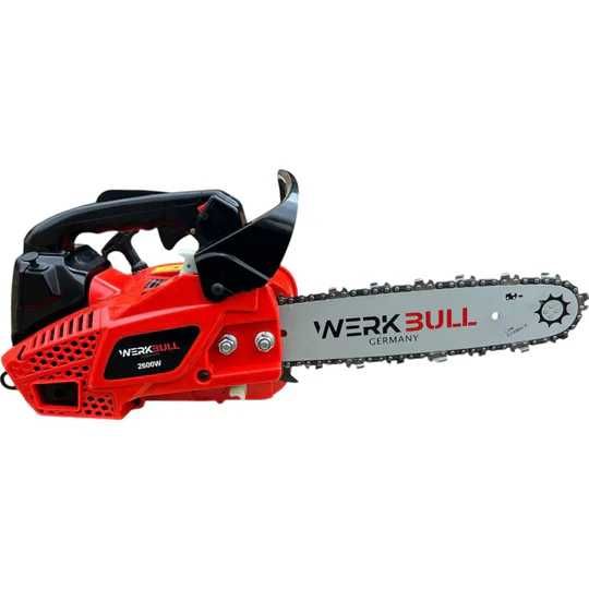Немска Бензинова Резачка за Дърва WerkBull 30см + две вериги
