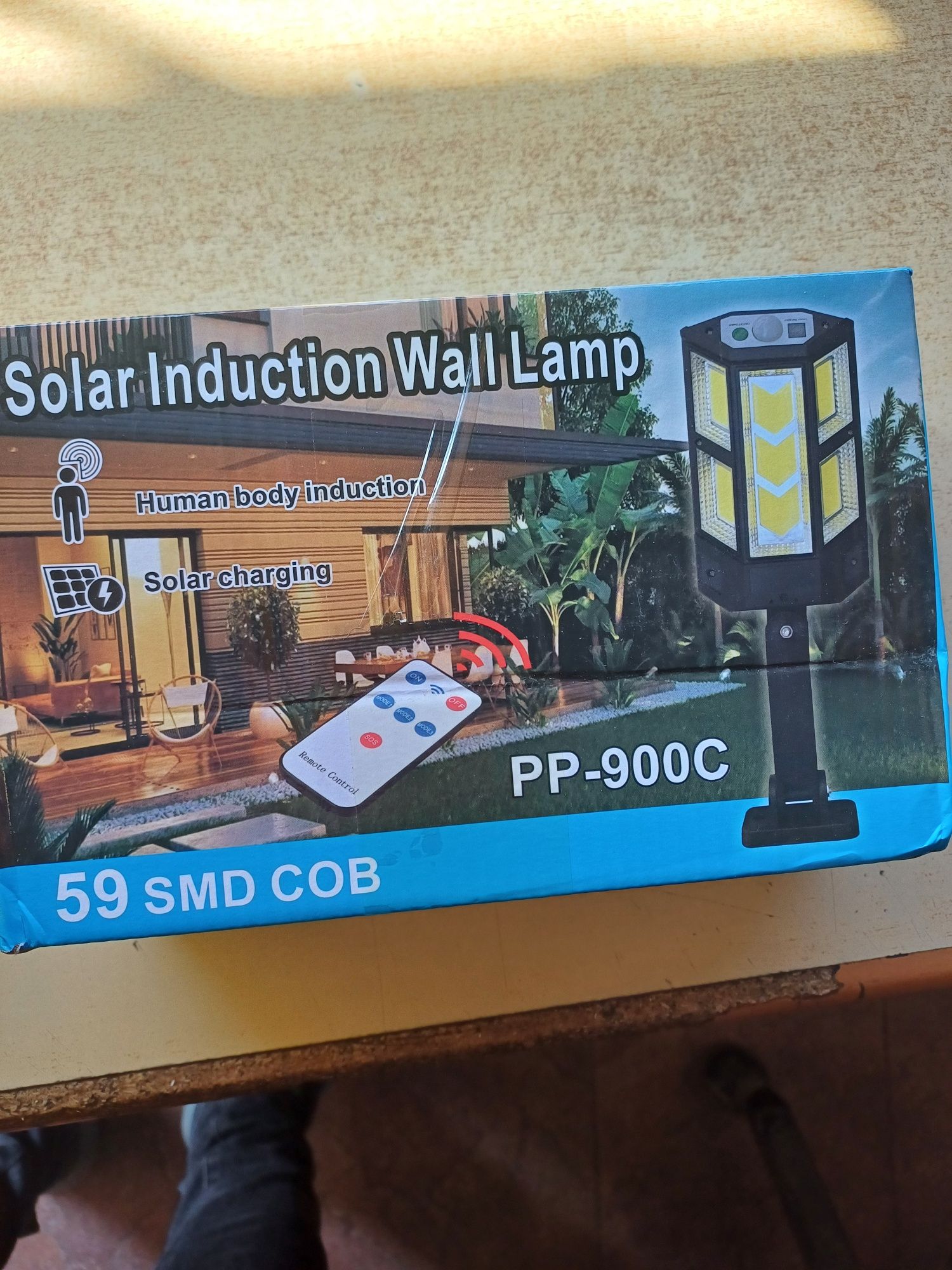 Лампа соларна 43LED.  2600w,5,5v   външна стенна