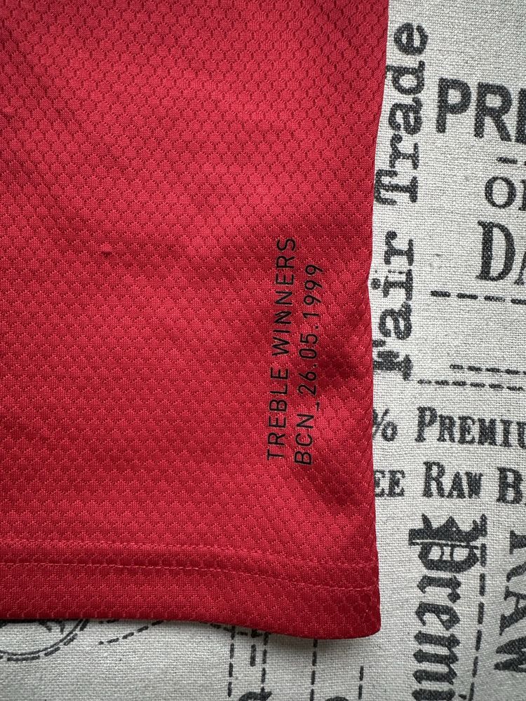 Adidas Manchester United treble winners  1999 original тениска.S