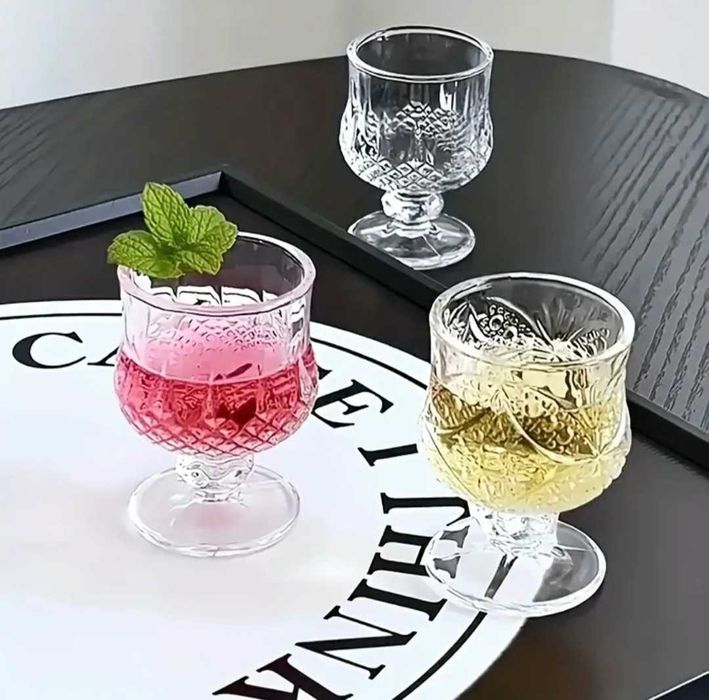 Стъклени чаши за шот с кристално покритие