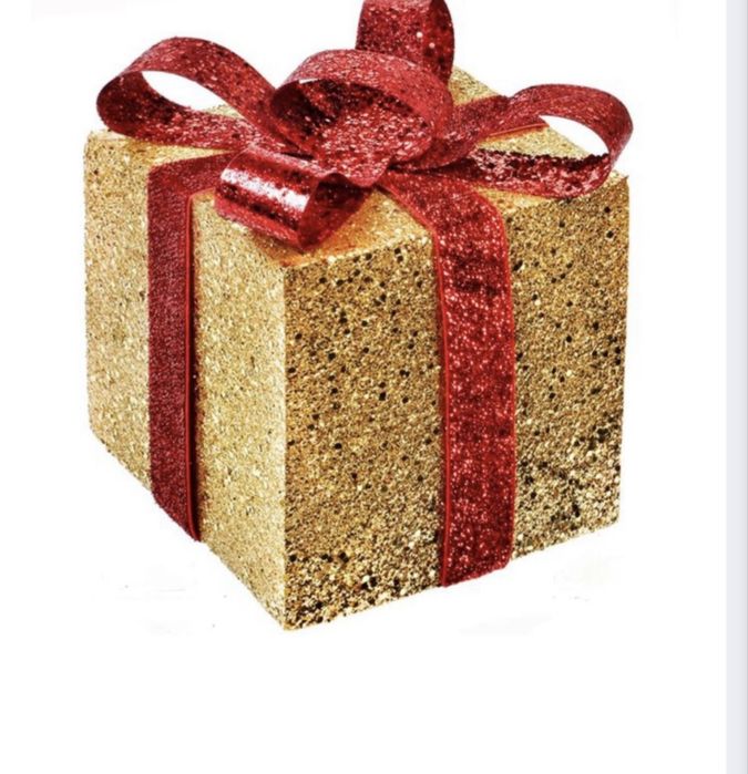 Cutie cadou sclipici craciun