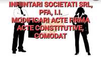 Infiintari Firme, modificari, consultanta Constanta