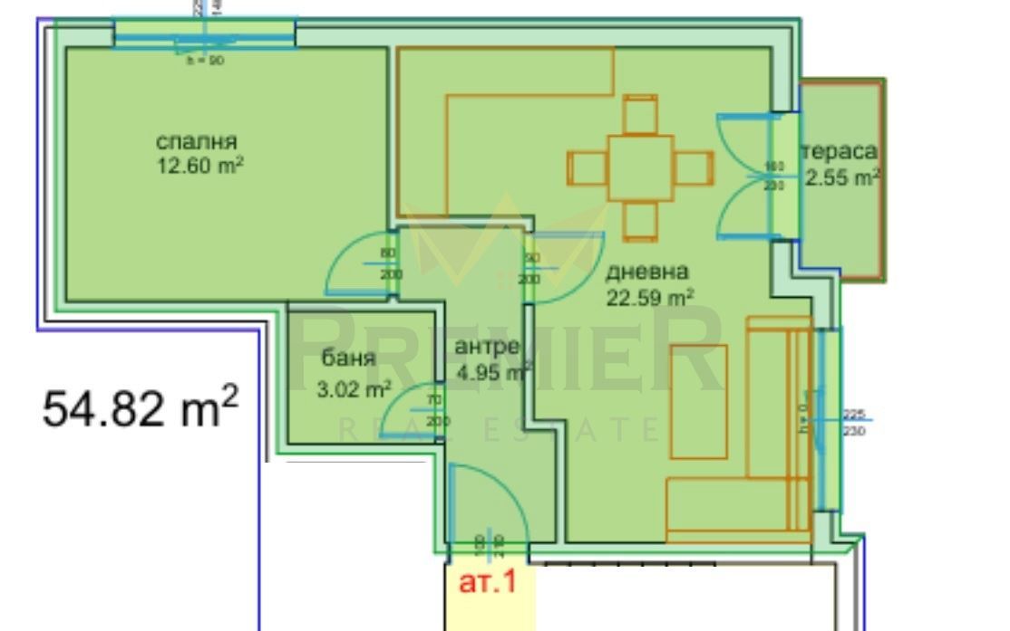 2-стаен в Варна-Възраждане 3 площ 65 цена 72500