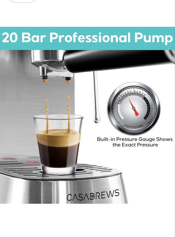 Espressor automat 20 bari din inox
