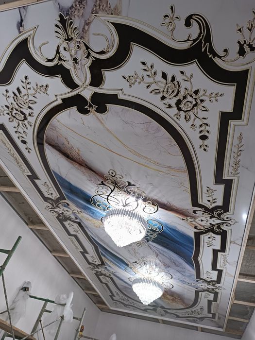 натяжной паталок фото обой хизмати