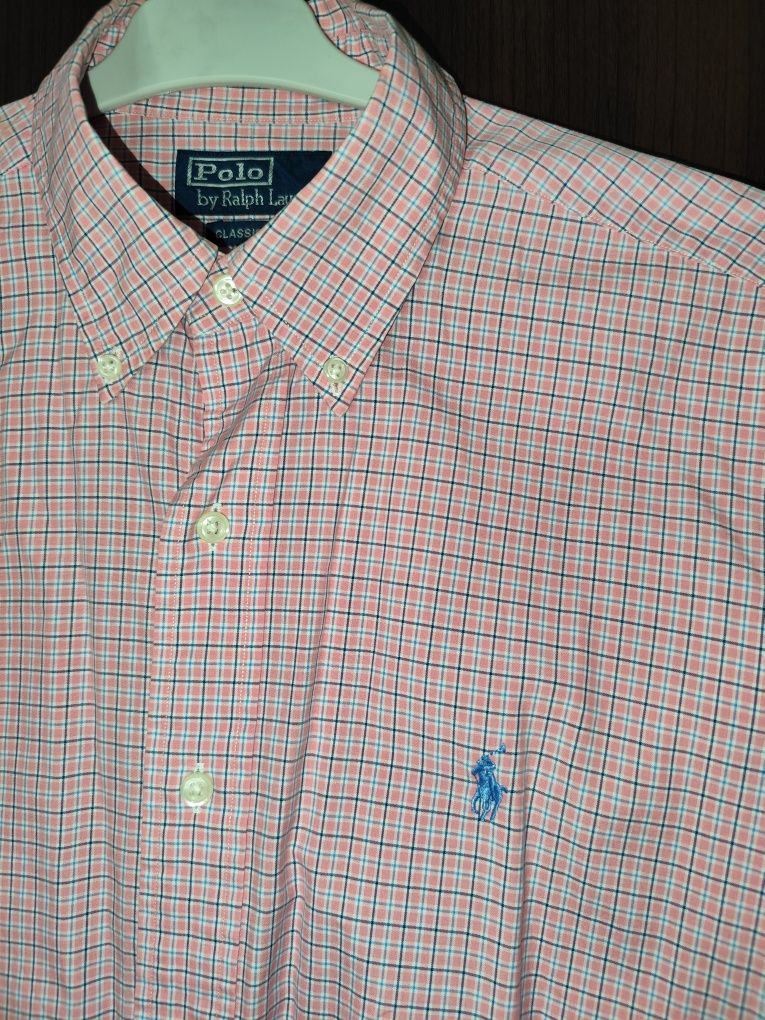 Cămașă cu mâneci scurte in carouri Polo Ralph Lauren mărimea XL